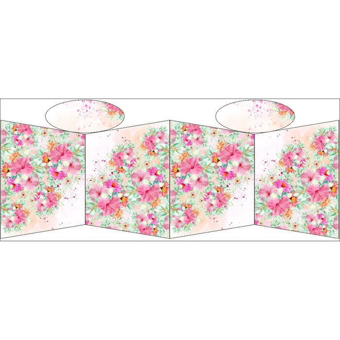 NÁKUPNÍ TAŠKA - KVĚTINY VZ. 2 - Sada šití