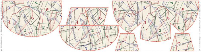 JAVOROVÉ LISTY / černá - Sada ledvinka - velká