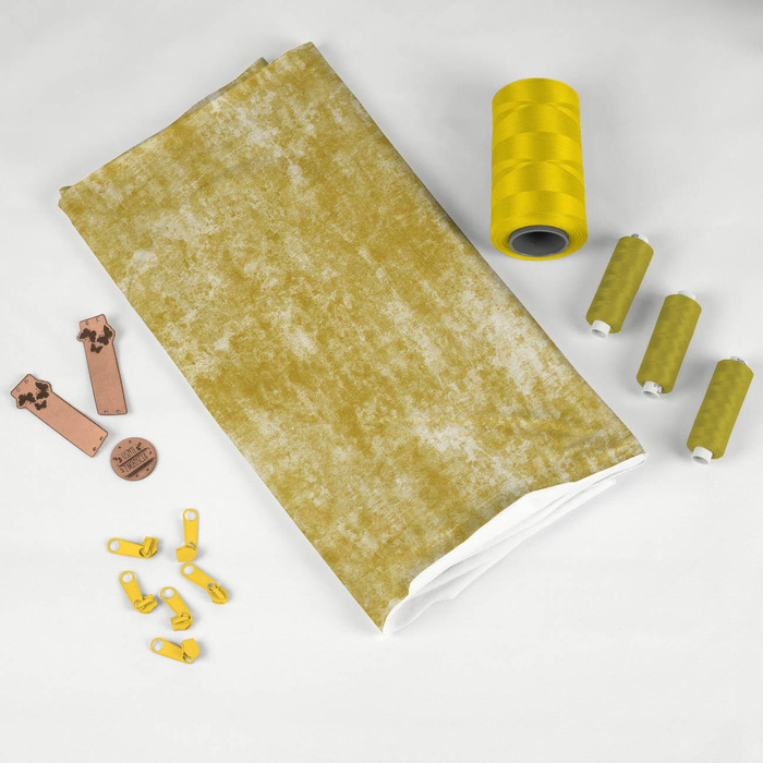 GRUNGE (gold) - Baumwoll Webware