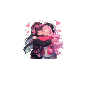 ANIME FRIENDS M. 1 - Paneel (60cm x 50cm) Wasserabweisende Webware