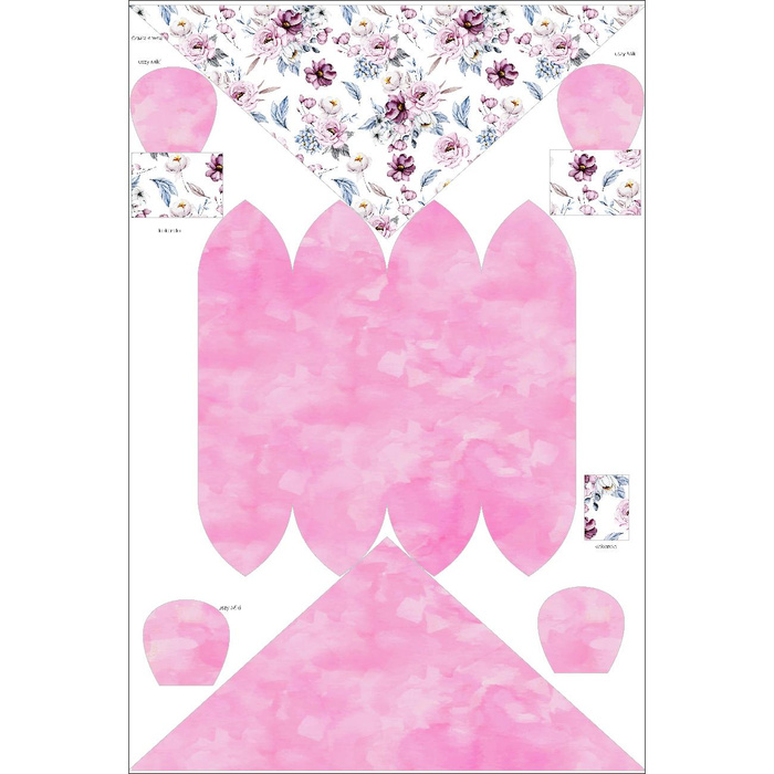 KID'S CAP AND SCARF (MOUSE) - WATERCOLOR BOUQUET Pat. 2 48-50