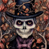 SKELETON  - panel (75cm x 80cm) Waterproof woven fabric