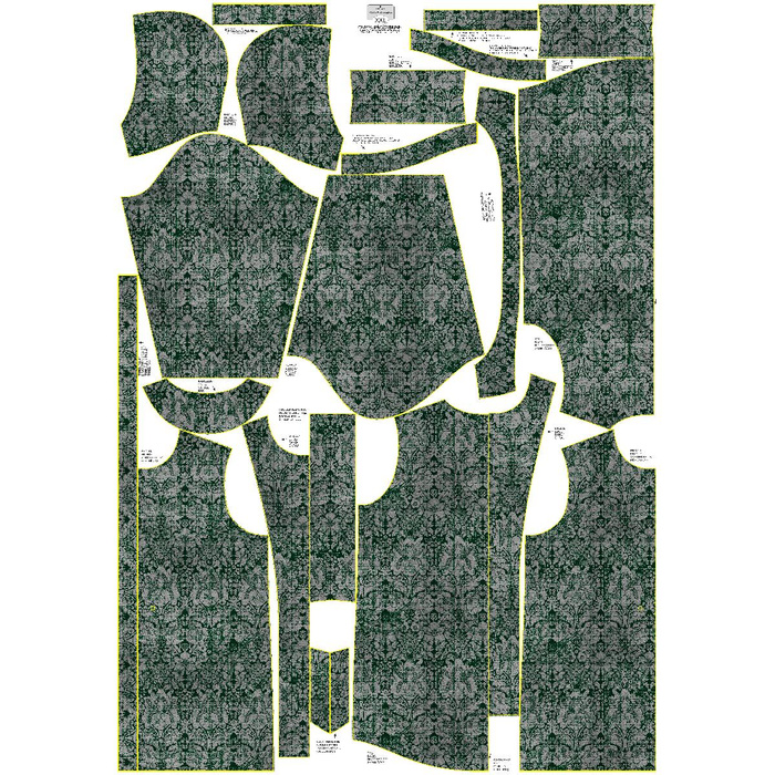 WOMEN'S PARKA (ANNA) - MAGIC DAMASCO pat. 1 (MAGIC SCHOOL) / grey - softshell S