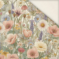 PASTEL FLOWERS WZ. 35 - Linen 100%