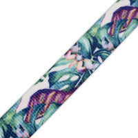 Taśma nośna parciana - LIŚCIE I OWADY WZ. 5 (TROPIKALNA NATURA)  / Rozmiar do wyboru