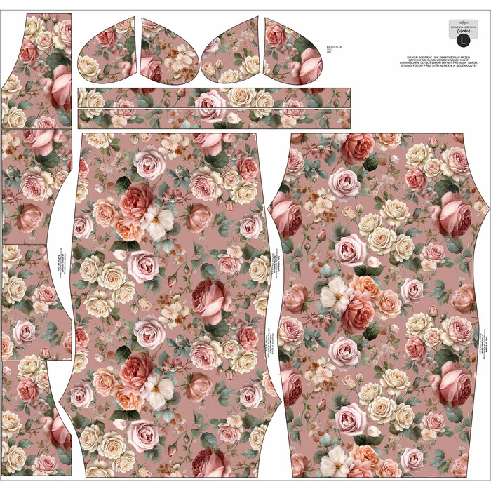 DRESS "CARMEN" - FLOWERS WZ. 72 - sewing set