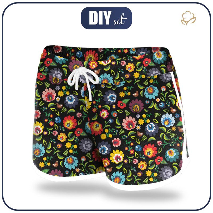 Women’s boardshorts - LOWICZ FOLKLORE / black S
