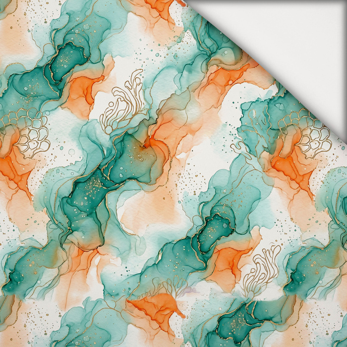 ALCOHOL INK WZ. 21 - lekka dzianina drapana