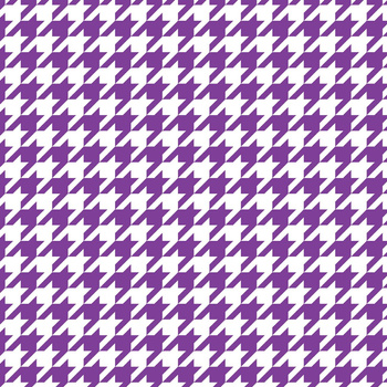 PURPLE HOUNDSTOOTH / WHITE