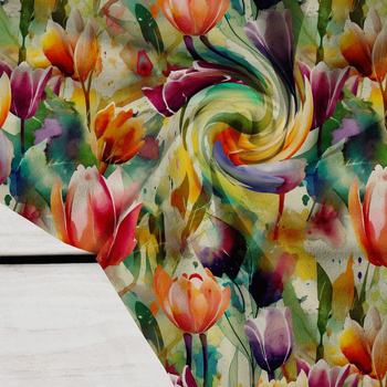 100cm FLOWERS WZ.55 - Krep