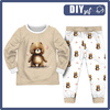 CHILDREN'S PAJAMAS " MIKI" - VALENTINE'S DAY / BEAR - sewing set (122/128)