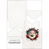 T-SHIRT DZIECIĘCY - HAPPY SANTA - zestaw do uszycia (116/122)