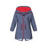 PARKA DZIECIĘCA (ARIEL) - ACID WASH / granatowy - softshell (110/116)