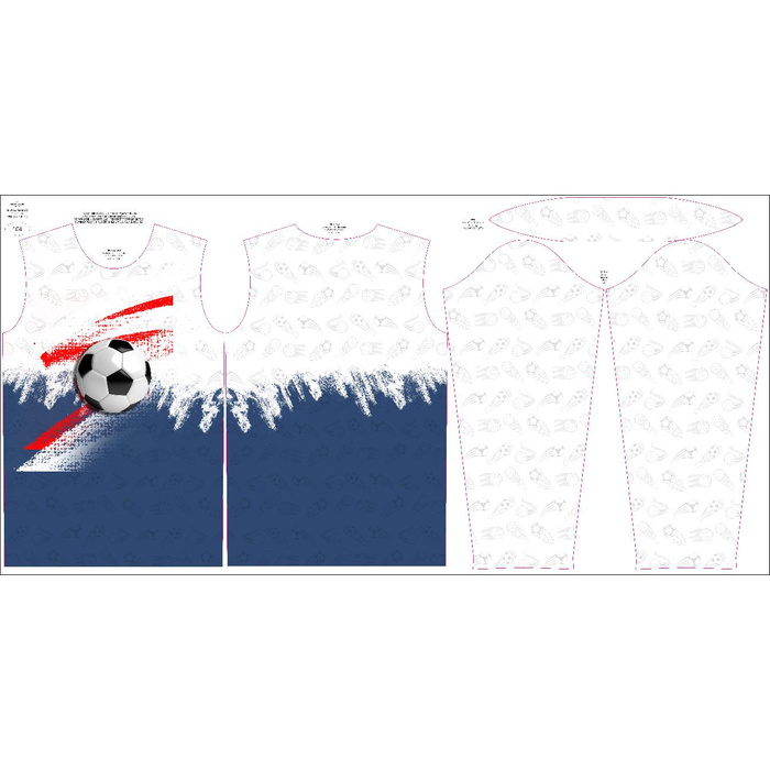 THERMO KINDER BLUSE (BILLIE) - FUßBALL Ms. 1 - Nähset 152