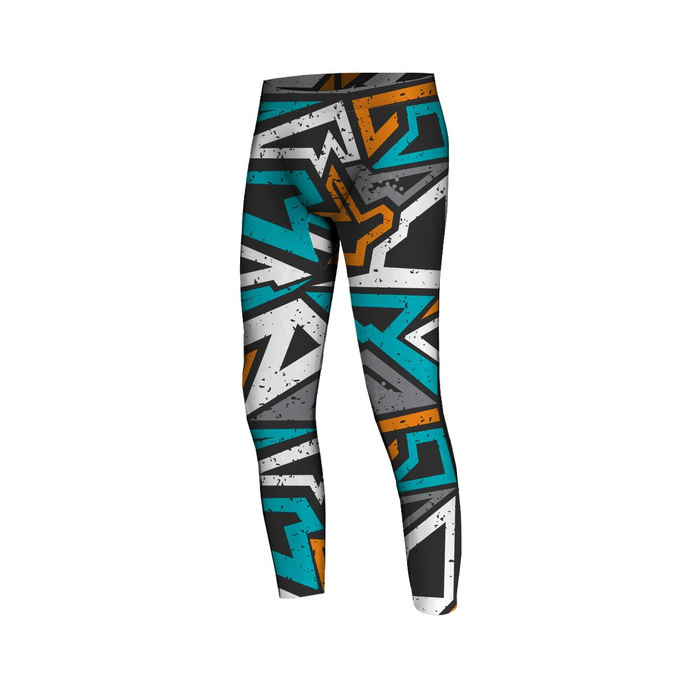 JUNGS THERMO LEGGINGS (HUGO) - GRAFFITI - Nähset 140