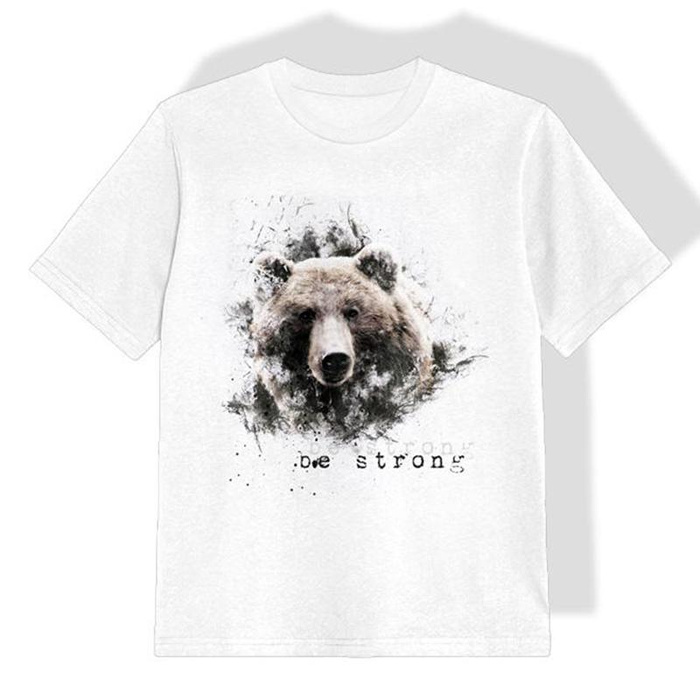 DZIECIĘCY T-SHIRT- BE STRONG (BE YOURSELF) - single jersey (92/98)