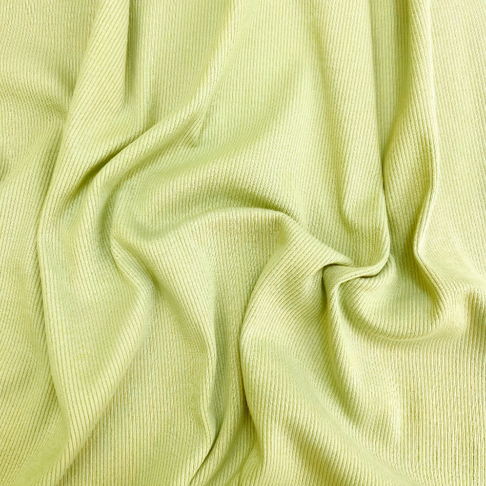 Dzianina prążkowana (ściągaczowa) - Lime Cream (D-205)