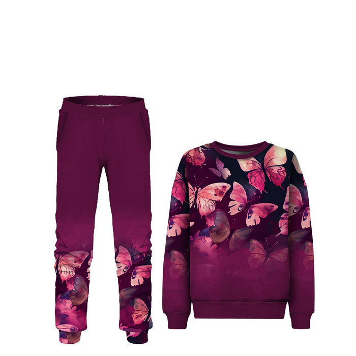 Children's tracksuit (MILAN) - BUTTERFLY PAT. 1 - sewing set (86/92)