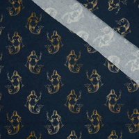 GOLDEN MERMAIDS (GOLDEN OCEAN) - single jersey