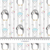 PHOTO PENGUIN / white - Waterproof woven fabric