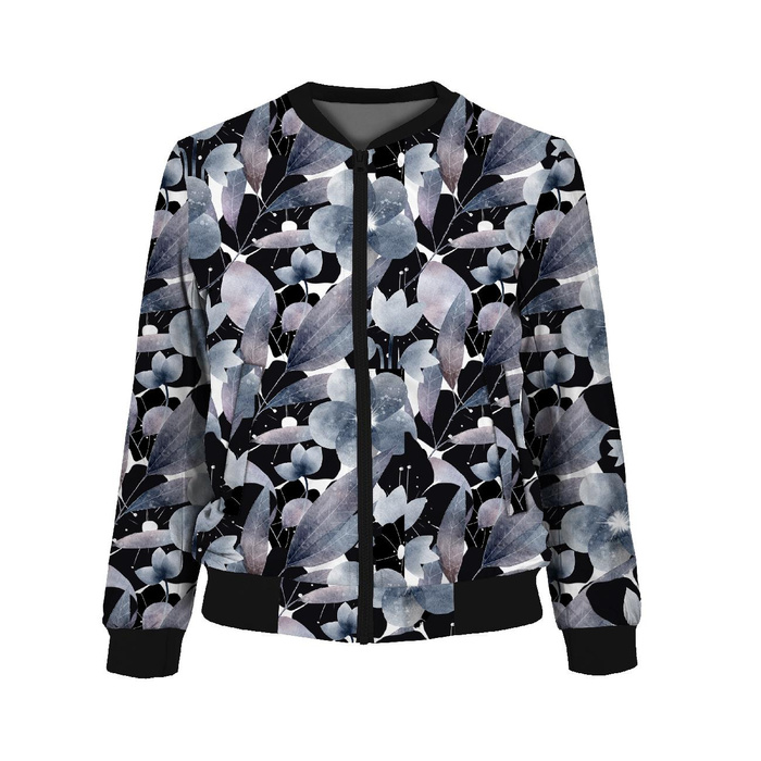 DÁMSKA BOMBER BUNDA (KAMA) - FLOWERS AND LEAVES M