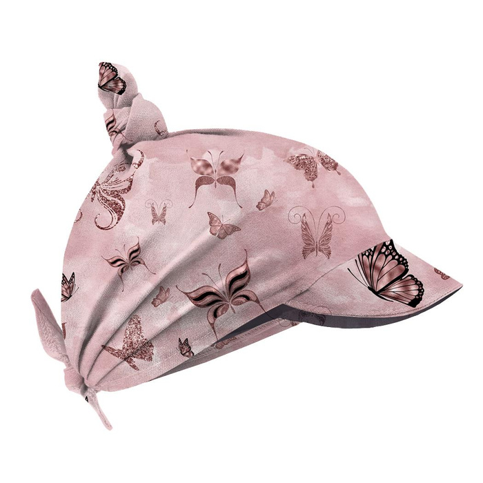 BUTTERFLIES (GLITTER BUTTERFLIES) / CAMOUFLAGE pat. 2 (rose quartz) - softshell