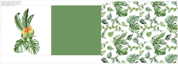 DECORATIVE PILOWS - LOVEBIRDS (JUNGLE)