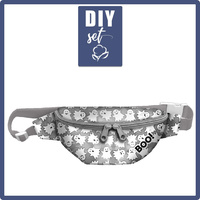 HIP BAG - GHOSTS  / CAMOUFLAGE pat. 2 (grey) / Choice of sizes