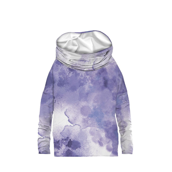 BLUZA DAMSKA (FURIA) NIETOPERZ Z KOMINEM - KLEKSY WZ. 2 (Very Peri) - dzianina pętelkowa XXL
