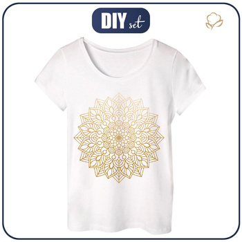PAJAMAS-T-SHIRT "LINDA" -  GOLDEN MANDALA - sewing set