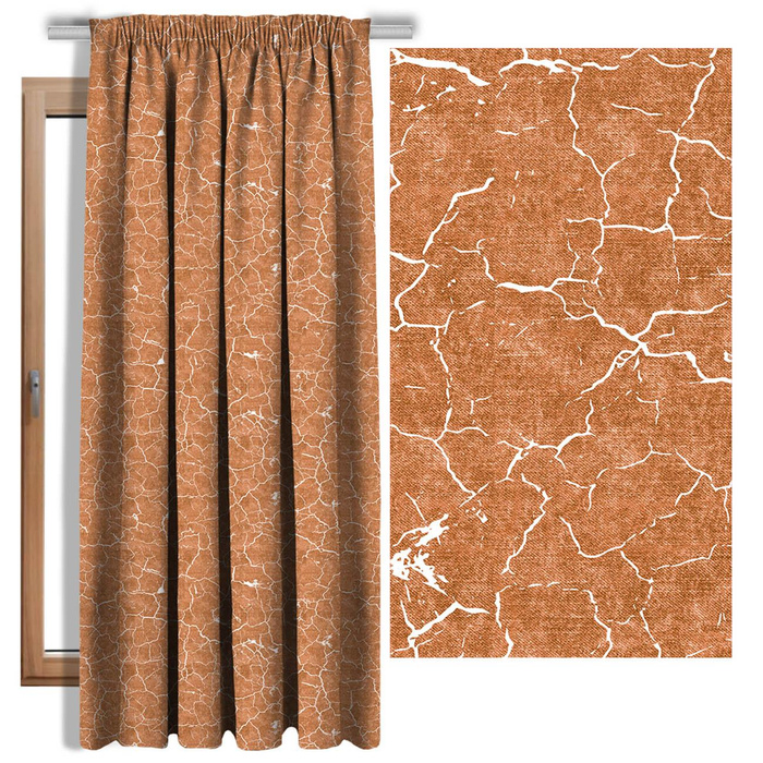 PRASKLÁ ZEMĚ (bílá) / ACID WASH (karamel)