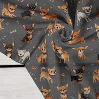 CHIHUAHUA DOGS - Crepe