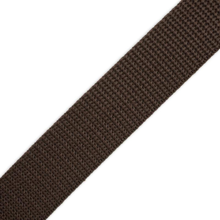 Webbing tape 15mm - dark brown