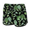 Women’s boardshorts - ROPICAL LEAVES MIX pat. 2 / black (JUNGLE) L