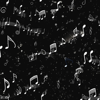 MUSIC NOTES PAT. 3 - brushed knitwear with elastane ITY