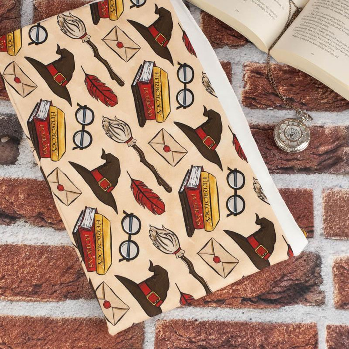 MAGIC MIX PAT. 1 (MAGIC SCHOOL) / beige - Cotton woven fabric