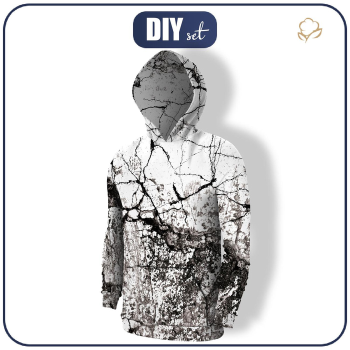 MEN’S HOODIE (COLORADO) - CRACKED ROCK - sewing set