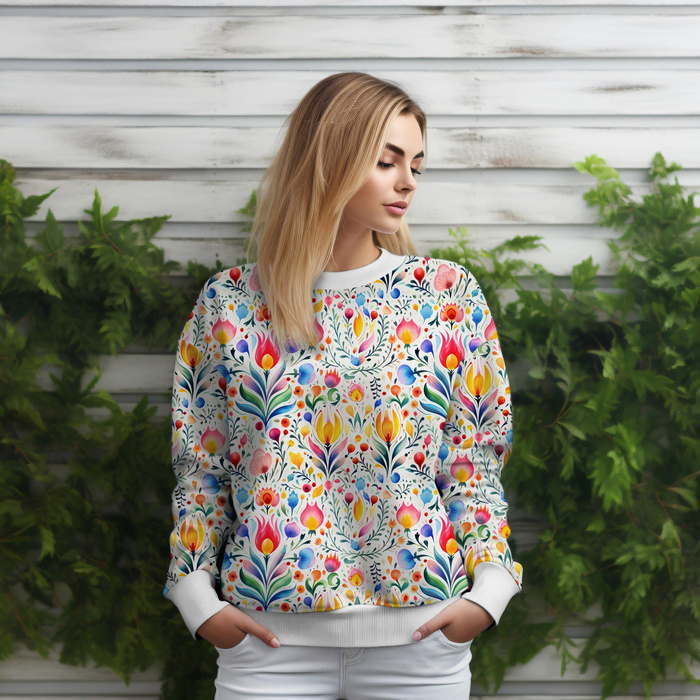 Folk Art wz.14 - Hydrophobic brushed knit