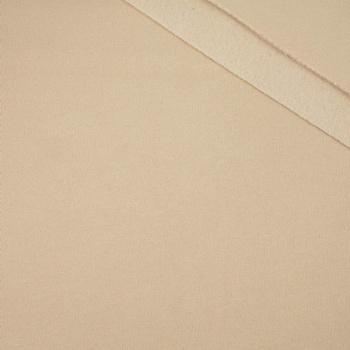 D-115 BÉŽOVÁ - silná teplákovina počesaná D300