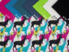 COLORFUL DEERS - Viscose jersey WE210