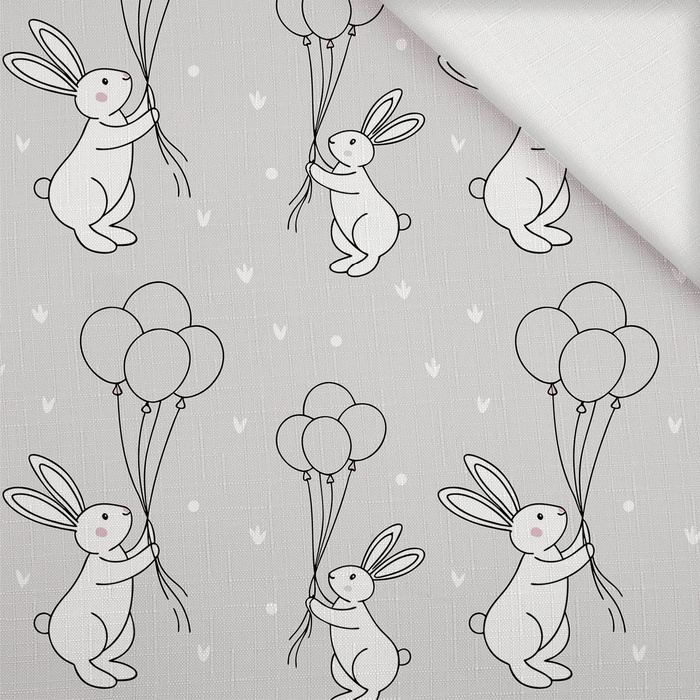 HAPPY BUNNY WZ. 7 - Webware für Tischdecken