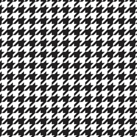 BLACK HOUNDSTOOTH / WHITE - single jersey with elastane