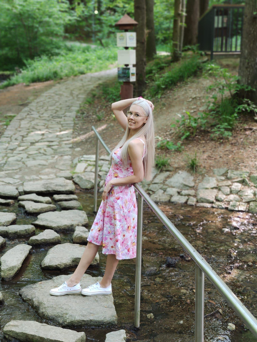 ŠATY "ISABELLE" - PASTELOVÁ RŮŽE vz.3 - šicí souprava S