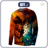 MEN’S SWEATSHIRT (OREGON) BASIC - WOLF / galaxy - sewing set L