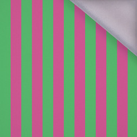 PINK-GREEN STRIPES - softshell