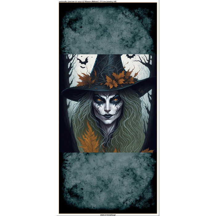 KISSEN 45x45 - WITCH - Velours - Nähset