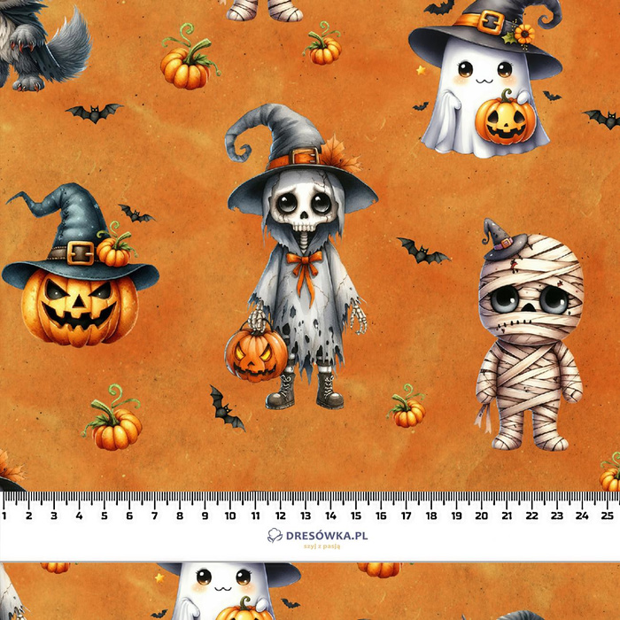 Cute Halloween wz. 3 - French Terry mit Elasthan