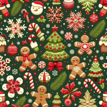 HAPPY CHRISTMAS WZ. 9 - Wasserabweisende Webware