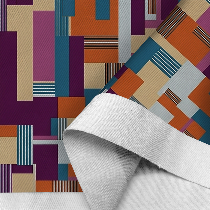 RETRO GEOMETRIC WZ. 1 - Cotton drill