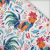 ROOSTERS / white  - Woven Fabric for tablecloths